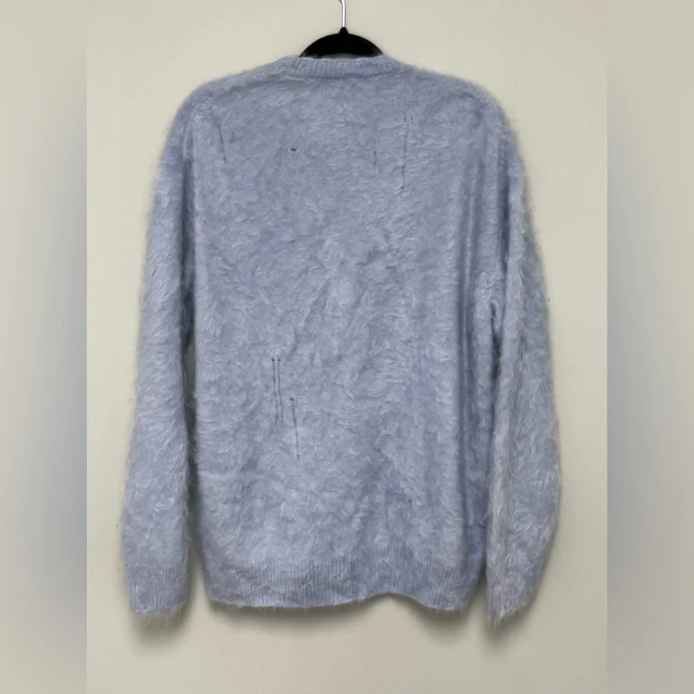 R13 Japanese Brushed Cashmere Cardigan - Light Blue. Size medium - Picture 13 of 14